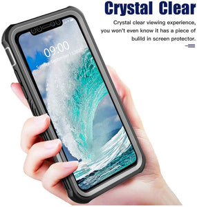 Full Body 360 Rugged Dual Layer Heavy Duty Clear Protective Phone Case for iPhone 12