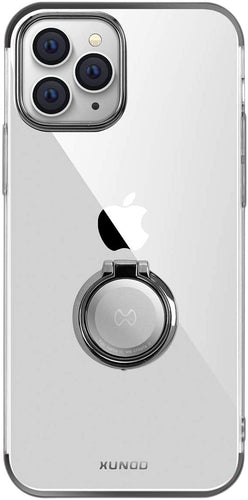 AICase Clear Slim Thin Case with Kickstand Ring Holder for iPhone 12 or 12 Pro