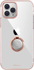 AICase Clear Slim Thin Case with Kickstand Ring Holder for iPhone 12 Max