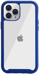 AICase Clear Anti-Slip Hybrid Designed Colorful TPU Bumper Hard PC Transparent Protective Case for iPhone 12 Pro Max