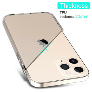 iPhone 12 or 12 Pro Clear Slim Back Shockproof Armor Soft Case Cover