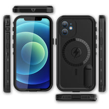 Load image into Gallery viewer, iPhone 12 Waterproof Case Magsafe Shockproof Snowproof Stand Cover