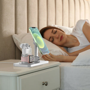 3 in 1 Charging Station Magnetic Safe Charger Stand Dock for for iPhone 12