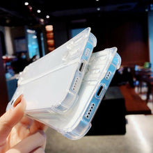 Load image into Gallery viewer, Samsung Galaxy S20+ Clear TPU Shockproof Phone Stand Cover Case