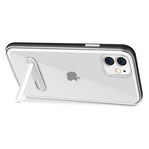 iPhone 11 Clear TPU Shockproof Armor Case with Magnetic Stand