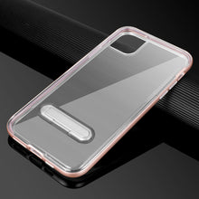 Load image into Gallery viewer, iPhone 11 Clear TPU Shockproof Armor Case with Magnetic Stand