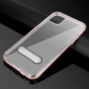 iPhone 11 Clear TPU Shockproof Armor Case with Magnetic Stand