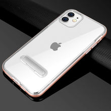 Load image into Gallery viewer, iPhone 11 Clear TPU Shockproof Armor Case with Magnetic Stand