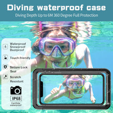 Load image into Gallery viewer, Universal 6m Waterproof Underwater Case Cover For iPhone and Samsung phone