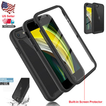 Load image into Gallery viewer, Slim Shockproof Clear Cover Case for iPhone 6 6s 7 8 SE with Screen Protector