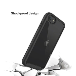 Slim Shockproof Clear Cover Case for iPhone 6 6s 7 8 SE with Screen Protector