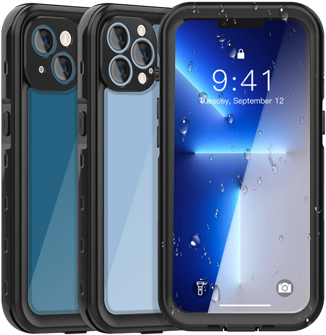 iPhone 13 Pro Waterproof Snowproof Dustproof Shockproof IP68 Certified Fully Sealed Underwater Protective Case
