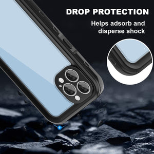 iPhone 13 Waterproof Snowproof Dustproof Shockproof IP68 Certified Fully Sealed Underwater Protective Case Cover