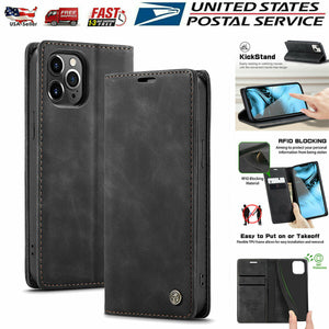 iPhone 13 Wallet Credit Card Holder Leather Flip Stand Cover Case