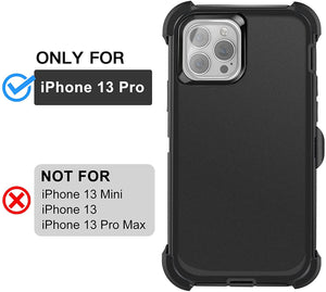 iPhone 13 Pro Case with Belt-Clip Holster and Screen Protector Heavy Duty Protective Phone Cover
