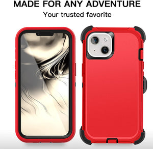 iPhone 13 Pro Case with Belt-Clip Holster and Screen Protector Heavy Duty Protective Phone Cover