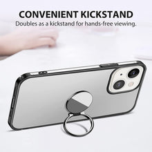 Load image into Gallery viewer, iPhone 13 Clear Slim Thin Case with Kickstand Ring Holder Hard PC Back Transparent Protective Phone Cover