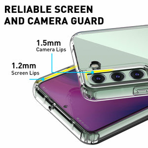 Samsung Galaxy S22 Clear Case Crystal Shockproof Soft TPU Cover