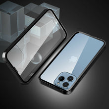 Load image into Gallery viewer, Aluminum Metal Frame Hard Case for iPhone 13 with Magnetic Clear Glass Cover