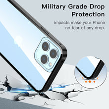Load image into Gallery viewer, Aluminum Metal Frame Hard Case for iPhone 13 with Magnetic Clear Glass Cover
