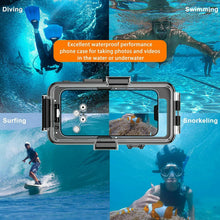 Load image into Gallery viewer, Waterproof iPhone Protective Case 98FT/30M Underwater Photography Housing Cover