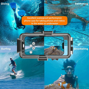 Waterproof iPhone Protective Case 98FT/30M Underwater Photography Housing Cover