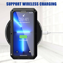 Load image into Gallery viewer, iPhone 13 Aluminum Heavy Duty Cover Case with Screen Protector