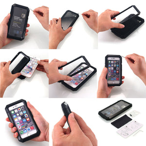 iPhone 13 Aluminum Heavy Duty Cover Case with Screen Protector