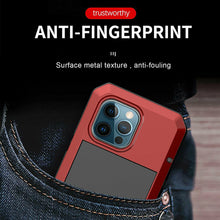 Load image into Gallery viewer, iPhone 13 Aluminum Heavy Duty Cover Case with Screen Protector