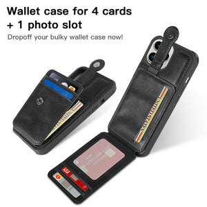 iPhone 13 PU Leather Wallet Card Holder Shockproof Stand Cover Case