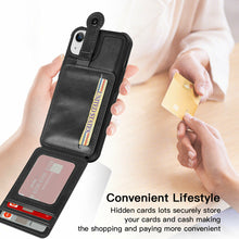 Load image into Gallery viewer, iPhone 13 PU Leather Wallet Card Holder Shockproof Stand Cover Case