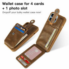 Load image into Gallery viewer, iPhone 13 PU Leather Wallet Card Holder Shockproof Stand Cover Case