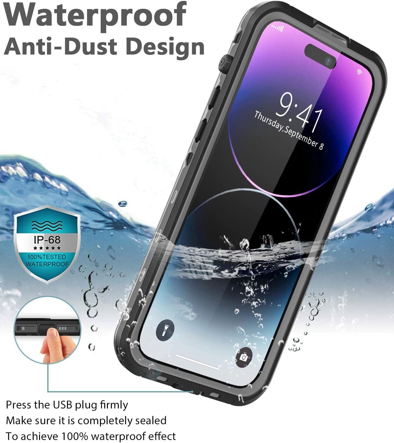 Waterproof MagSafe Case Heavy Duty Shockproof Cover For iPhone 14/Plus/Pro/Max