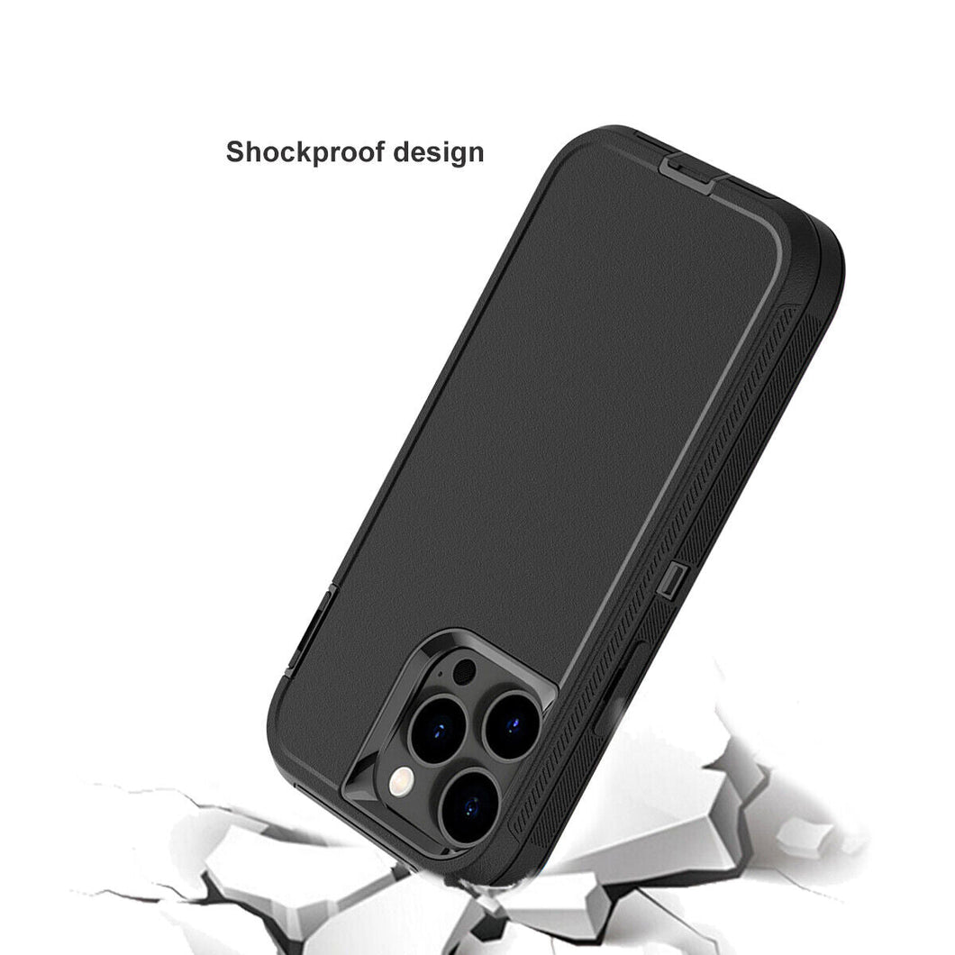 iPhone 14 Pro Rugged Heavy Duty Shockproof Hybrid Protection Case