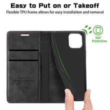 Load image into Gallery viewer, iPhone 14 Pro Flip Leather Wallet Case Protective Cover Case