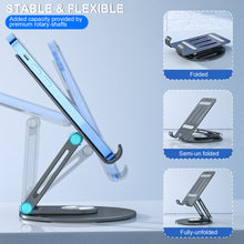Load image into Gallery viewer, Foldable Rotation Aluminum Holder Mount Stand for Phone or Tablet