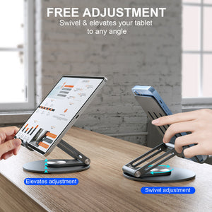 Foldable Rotation Aluminum Holder Mount Stand for Phone or Tablet
