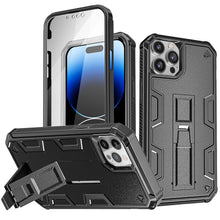 Load image into Gallery viewer, iPhone 14 Pro Rugged Shockproof Stand Case with Screen Protector
