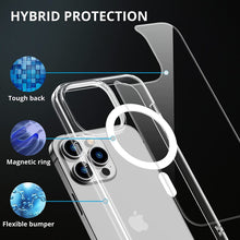 Load image into Gallery viewer, Clear Hybrid Magnetic MagSafe Cover Case For Apple iPhone 14