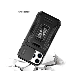 iPhone 14 Pro Shockproof Heavy Duty Case with Ring Stand