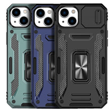 Load image into Gallery viewer, iPhone 14 Shockproof Heavy Duty Case with Ring Stand