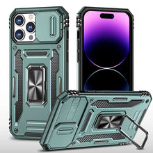Load image into Gallery viewer, iPhone 14 Shockproof Heavy Duty Case with Ring Stand