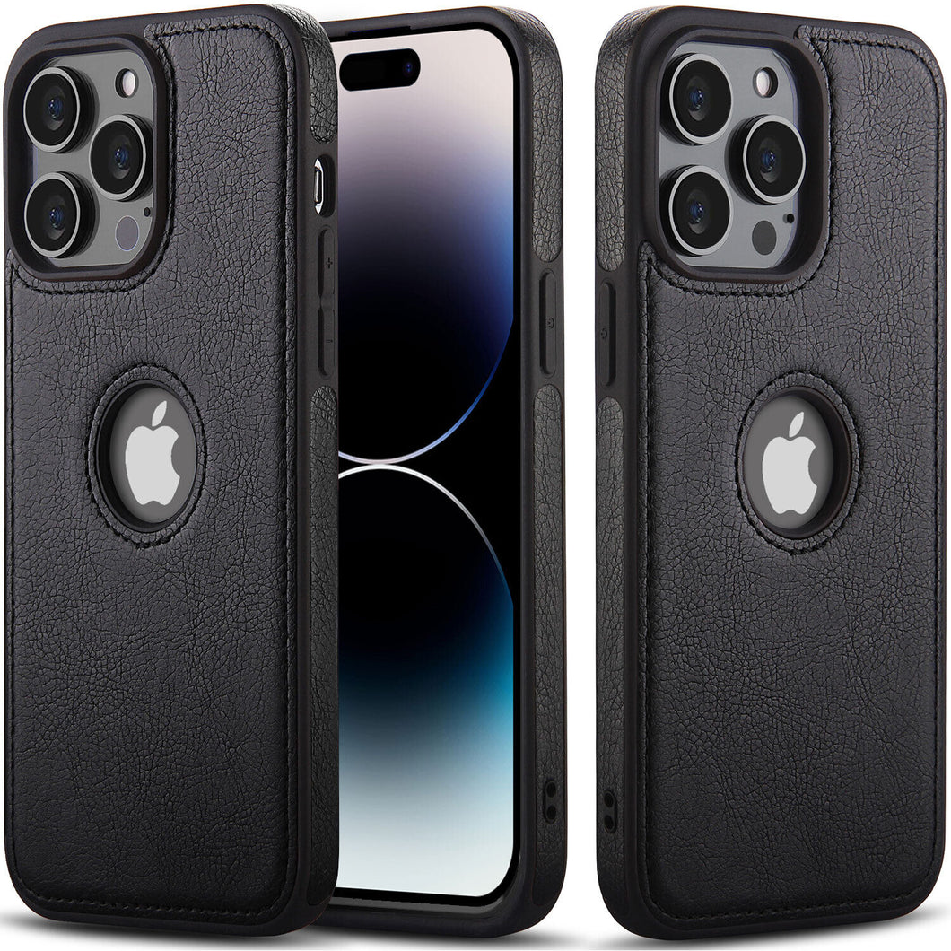 Slim Leather Shockproof Heavy Duty Thin Case for iPhone 14/Pro/Plus/Pro Max