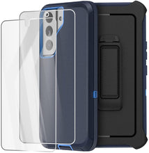 Load image into Gallery viewer, Galaxy S22 Ultra Heavy Duty Drop Protection Full Body Rugged Shockproof DustProof Military Grade Holster Case with Belt Clip and Screen Protector