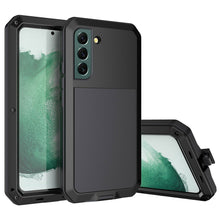 Load image into Gallery viewer, Samsung Galaxy S22 or S22 Plus METAL Shockproof Aluminum HEAVY DUTY Hard Case with Glass Screen Protector