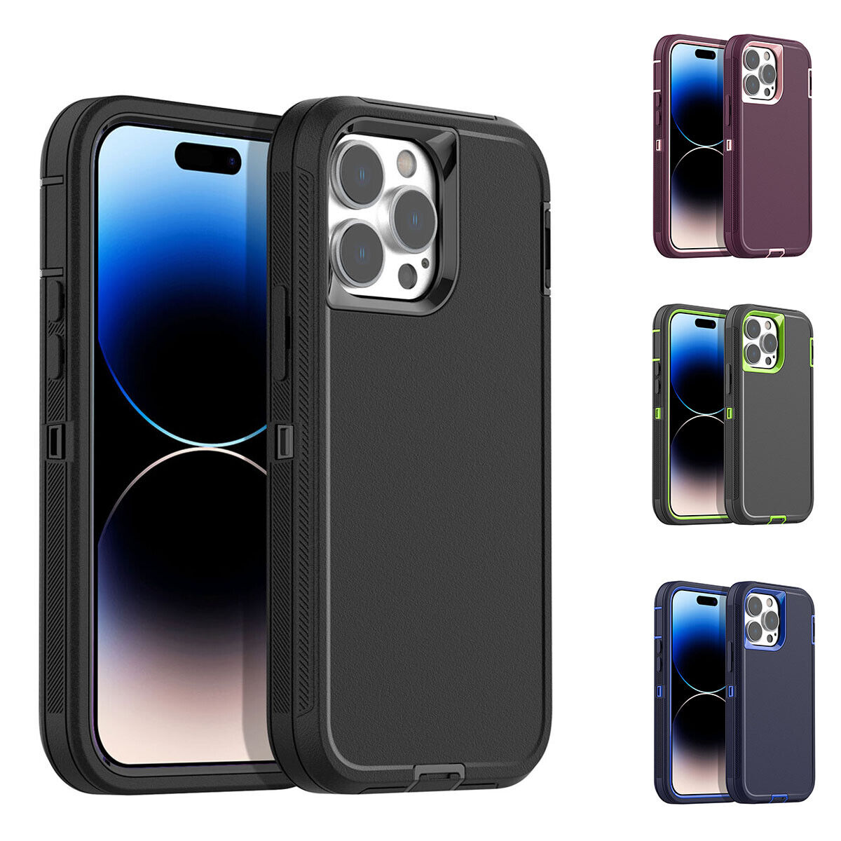 iPhone 14 Plus Rugged Heavy Duty Shockproof Hybrid Protection Case
