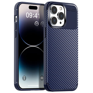 iPhone 14 Pro Max Slim Carbon Fiber Shockproof Cover Case