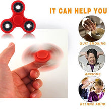 Load image into Gallery viewer, 100X Hand Sprinner Tri Fidget Stell Ball Desk Toy EDC Finger Gyro for KIds and Adult