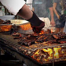 Load image into Gallery viewer, BBQ Gloves Extreme Heat Resistant for Grilling Cooking Fireplace XL