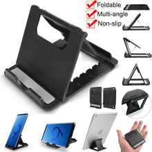 Load image into Gallery viewer, Universal Foldable Multi-angle Cell Phone Desk Stand Tablet Holder Mount Cradle